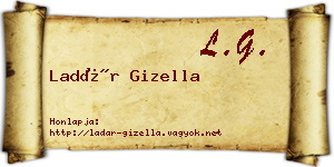 Ladár Gizella névjegykártya